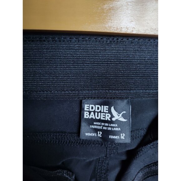 Eddie Bauer Black Tech Pants NWT Women’s Outdoor Hiking Travel Trousers - Picture 5 of 7